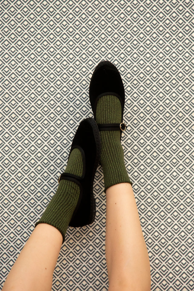 FLABELUS | ANTONIA Velvet Pumps | Black