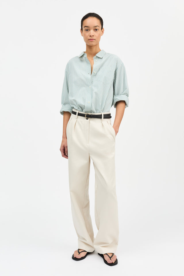 Skall Studio | EDGAR Shirt | Aqua/White Stripe