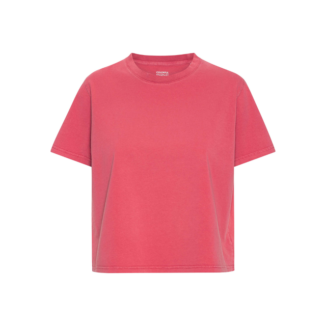 Colorful Standard | BOXY CROP T-Shirt | Faded Red