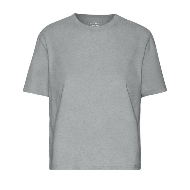 Colorful Standard | BOXY CROP T-Shirt | Heather Grey