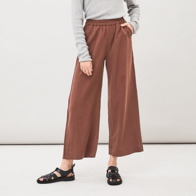 MASKA | Thea Tencel Trouser | Hickory