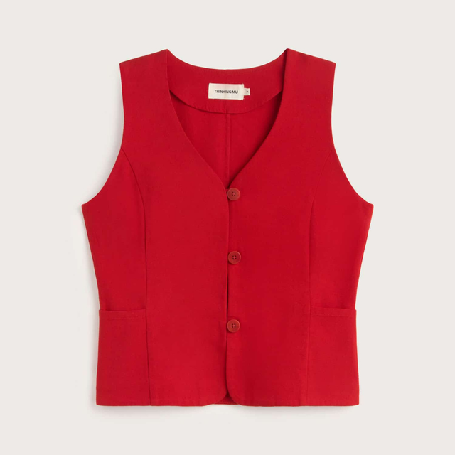 Thinking Mu | ALISA Top | Clavel Red