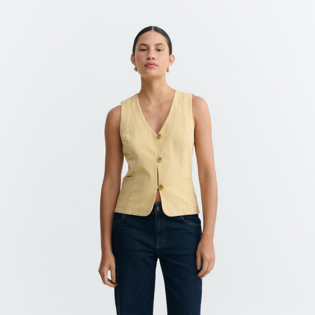 Thinking Mu | ALISA Top | Nogal Stripe