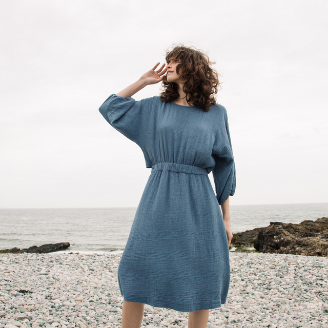 Beaumont Organic | EZILI DRESS| Pewter