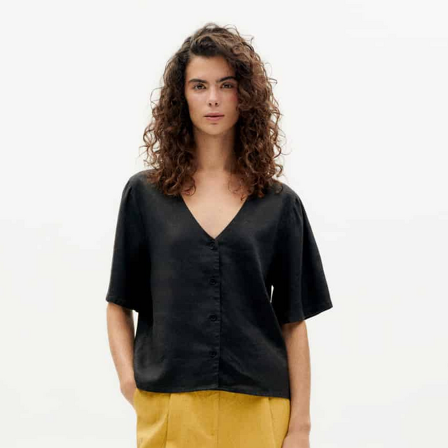 Thinking Mu | LIBELULA Blouse| Black