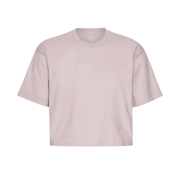 Colorful Standard | BOXY CROP T-Shirt | Faded Pink