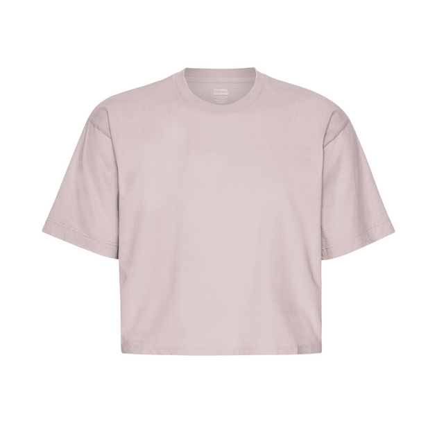 Colorful Standard |  BOXY CROP T-Shirt | Faded Pink