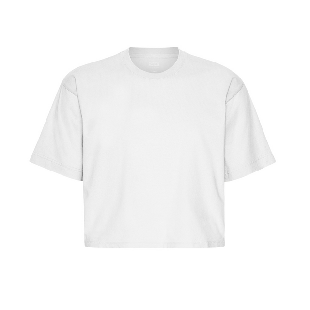 Colorful Standard |  BOXY CROP T-Shirt | Optical White