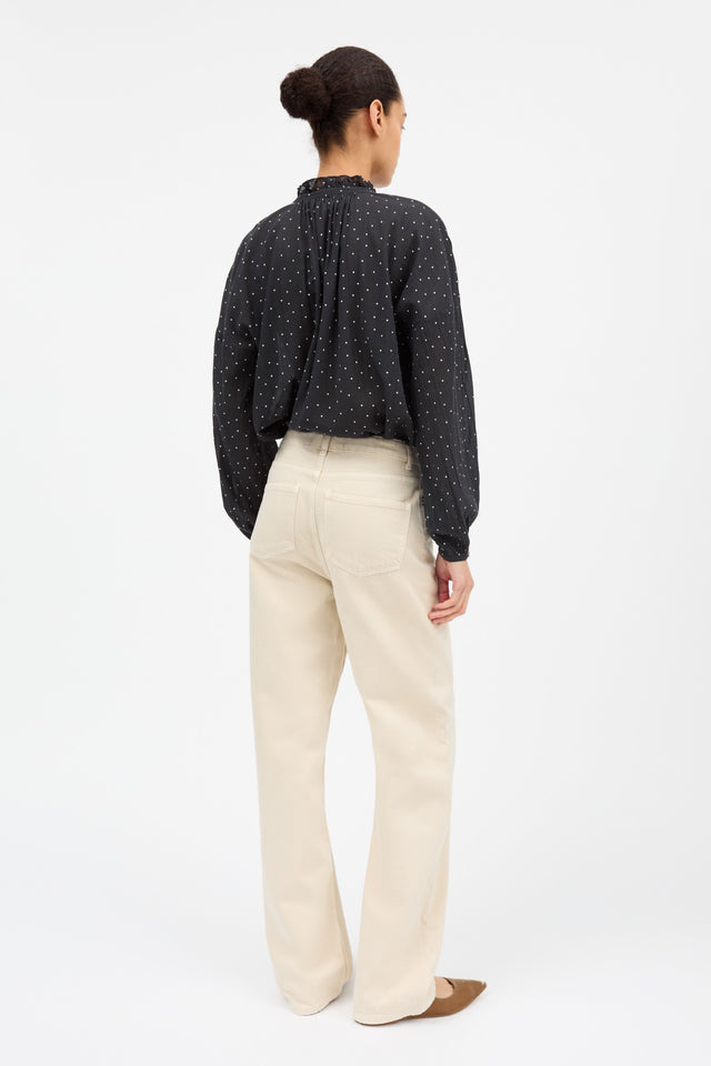 Skall Studio | Hannah Shirt | Black/White Dots