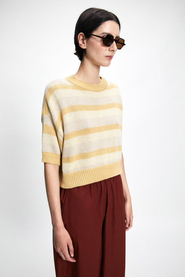 Rita Row | Pattie Cropped Sweater | Stripe