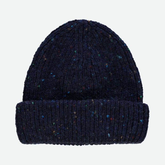 Poudre Organic | BONNET Wool Beanie | Speckled Midnight