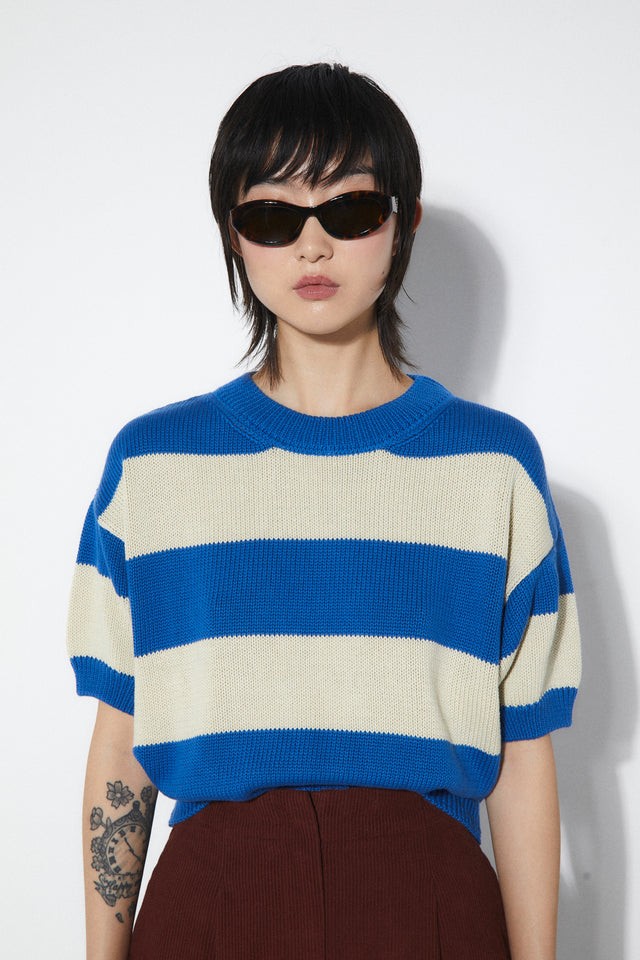 Rita Row | PATTIE Sweater | Blue stripes