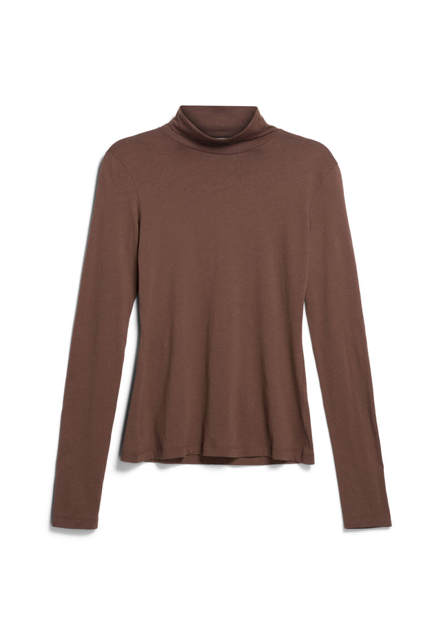 Armedangels | GRAZILIAA Long Sleeve Top | Deep Brown