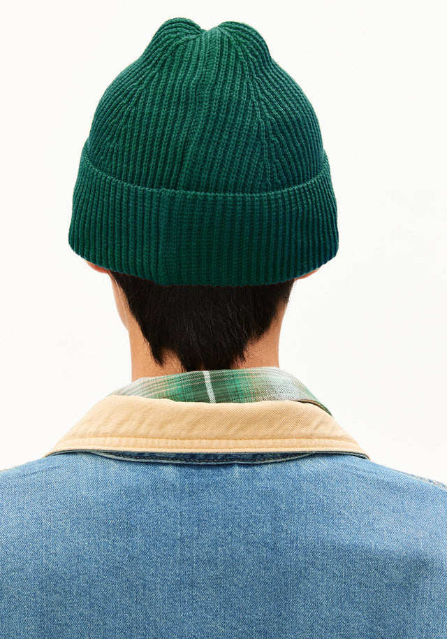 Armed Angels | Nildaao Cotton Beanie | Emerald Green