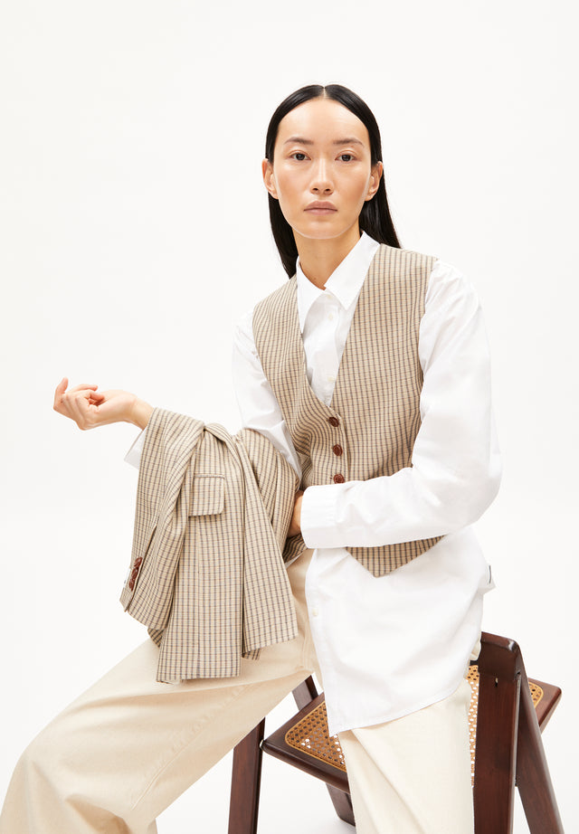 Armedangels | SINERIAA VEST | Sandstone Check