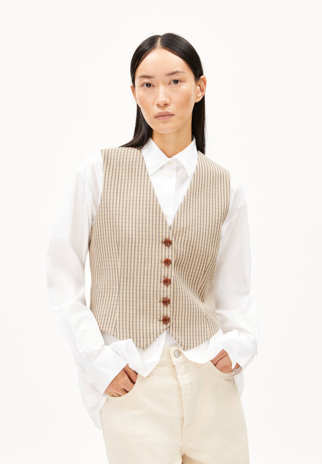 Armedangels | SINERIAA VEST | Sandstone Check