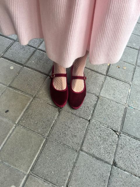 FLABELUS | LUCRECIA Velvet Pumps | Burgundy