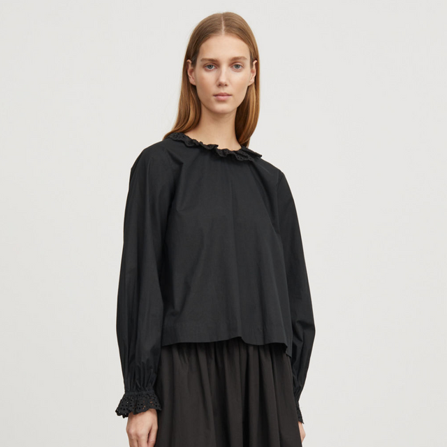 Skall Studio | CORNFLOWER Blouse | Black