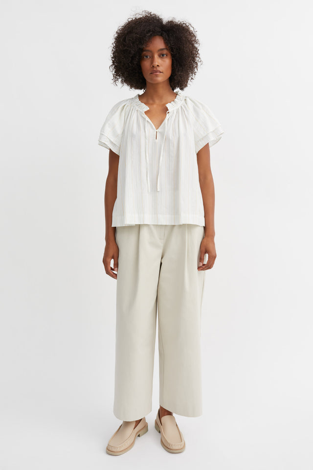 Skall Studio | GRACE Blouse | Dobby stripe