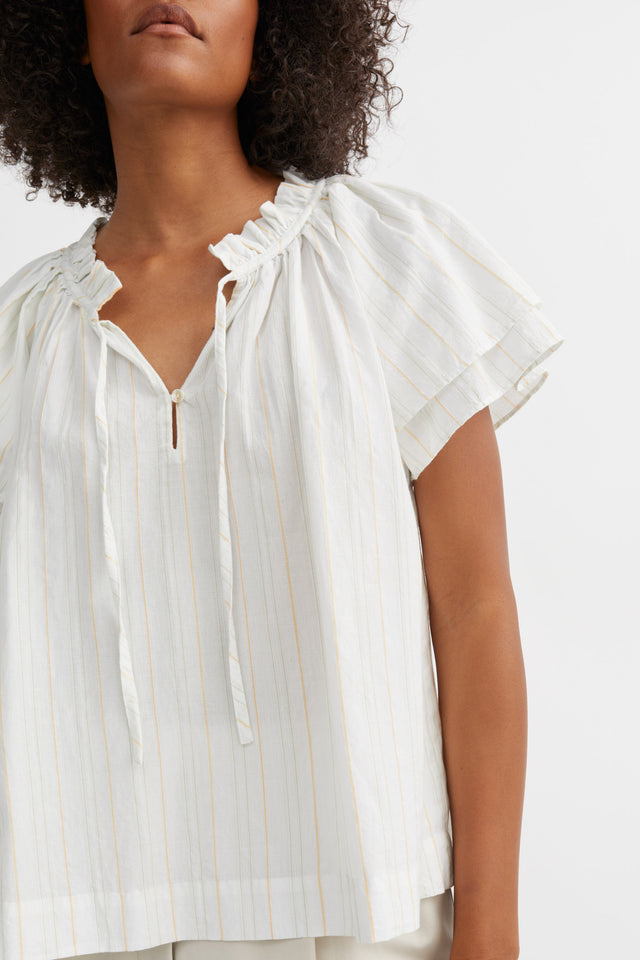 Skall Studio | GRACE Blouse | Dobby stripe