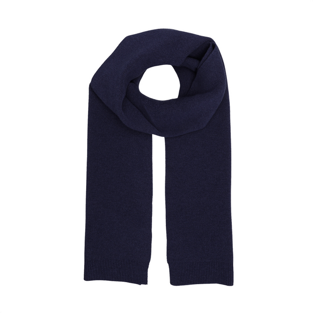 Merino Wool Scarf | Navy