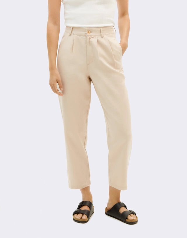 Thinking Mu | RINA Hemp Pants | Ecru