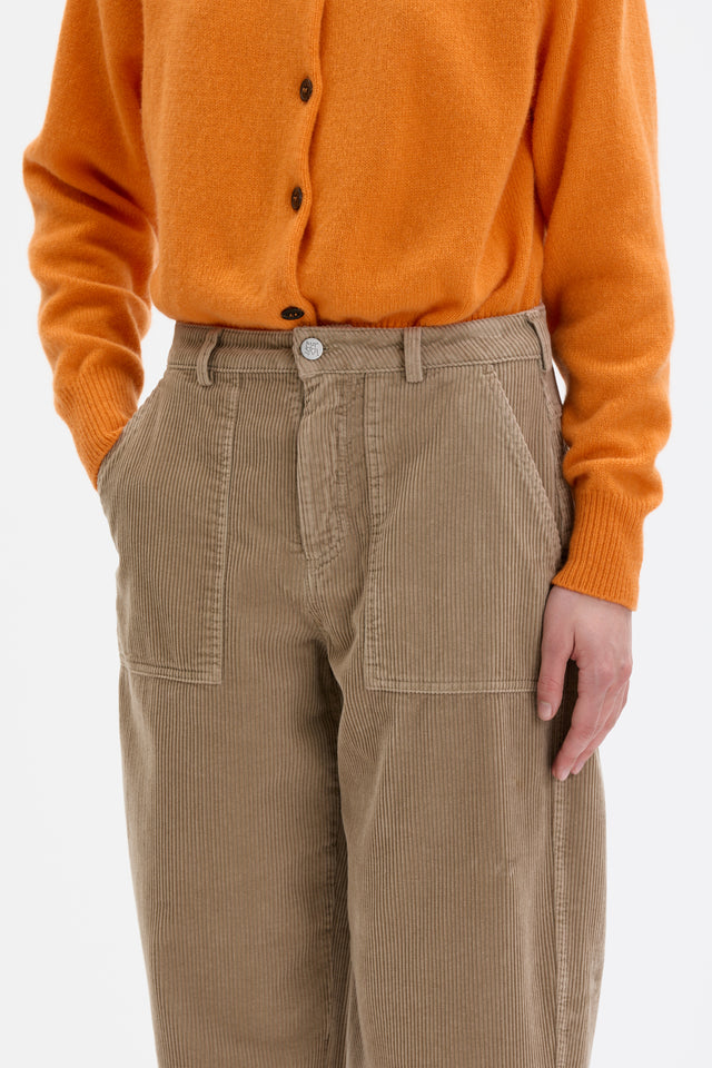MASKA | RUTH Barrel Leg Corduroy Trouser