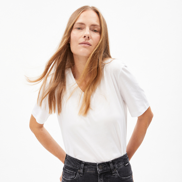 Armedangels | LUALAA V-Neck | White