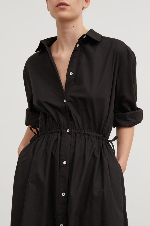 Skall Studio | Mia Shirtdress | Black