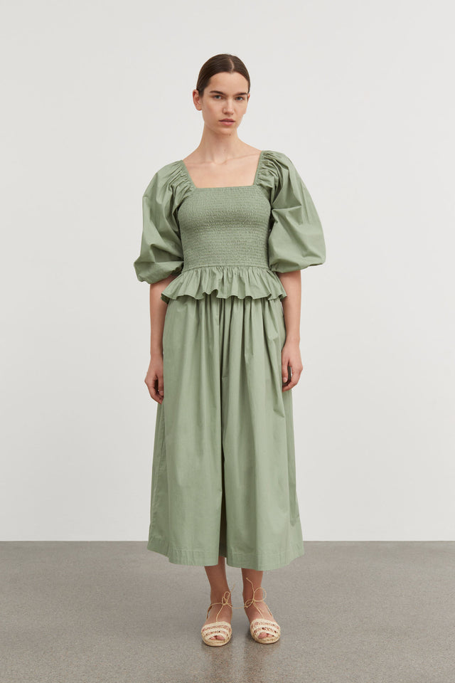 Skall Studio | Evelyn Blouse | Dusty Green