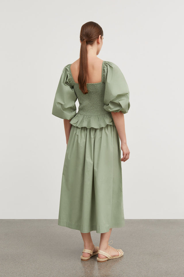 Skall Studio | Evelyn Blouse | Dusty Green