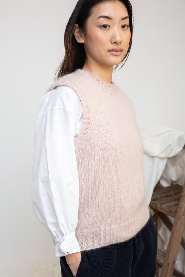 Beaumont Organic | AROSA Mohair Vest | Pink