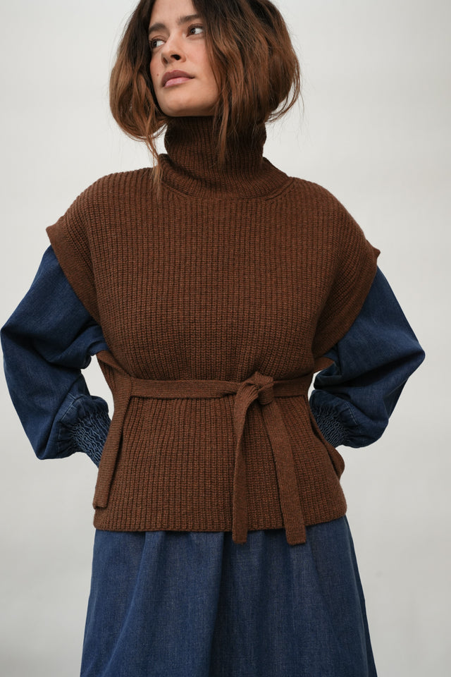 Beaumont Organic | KANON Vest | Tan Marl