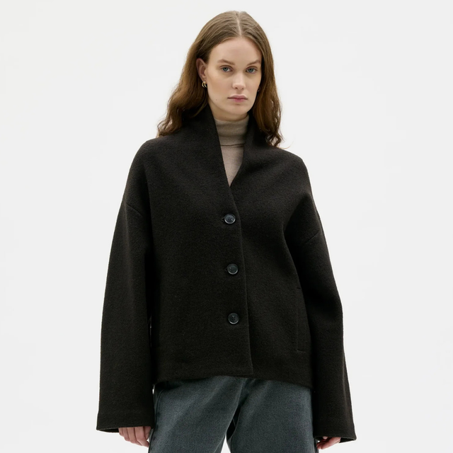 MASKA | HALE Wool Jacket | Morel Brown