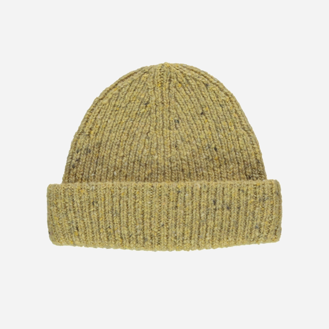 Poudre Organic | Wool Beanie | Speckled Yellow