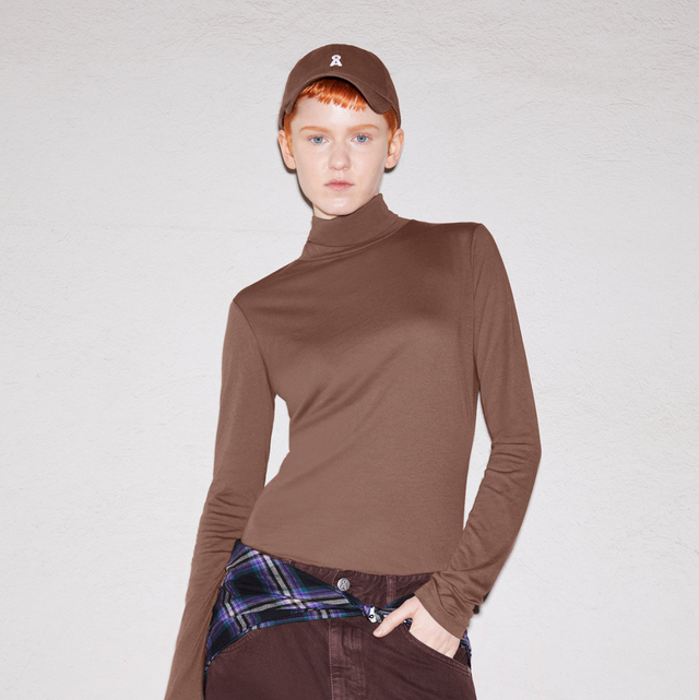 Armedangels | GRAZILIAA Long Sleeve Top | Deep Brown