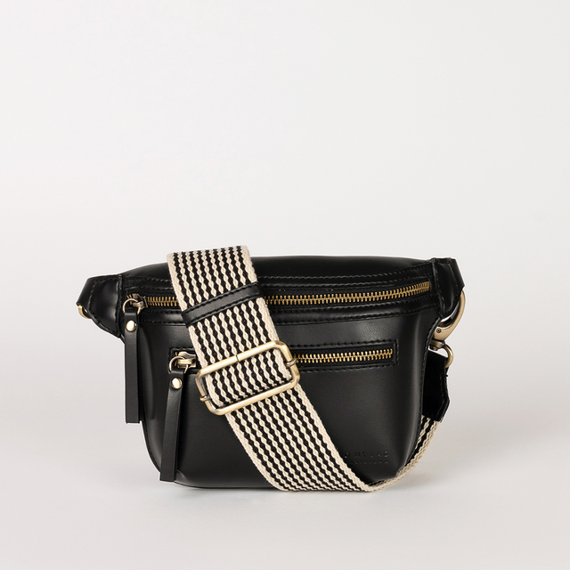 OMyBag | Becks Vegan Apple Leather Bum Bag | Black