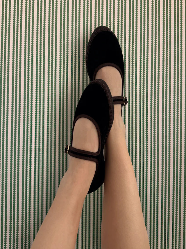 FLABELUS | ANTONIA Velvet Pumps | Black