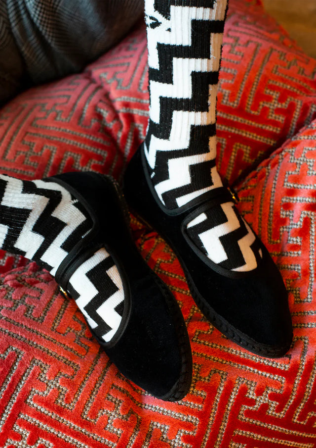 FLABELUS | ANTONIA Velvet Pumps | Black