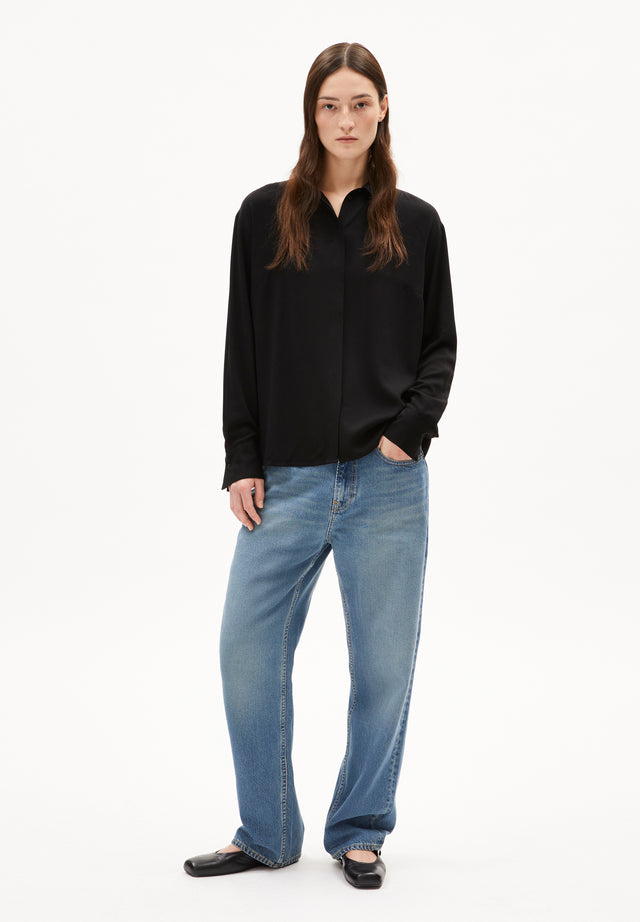 Armedangels | LARISAANA Long Sleeve Blouse | Black