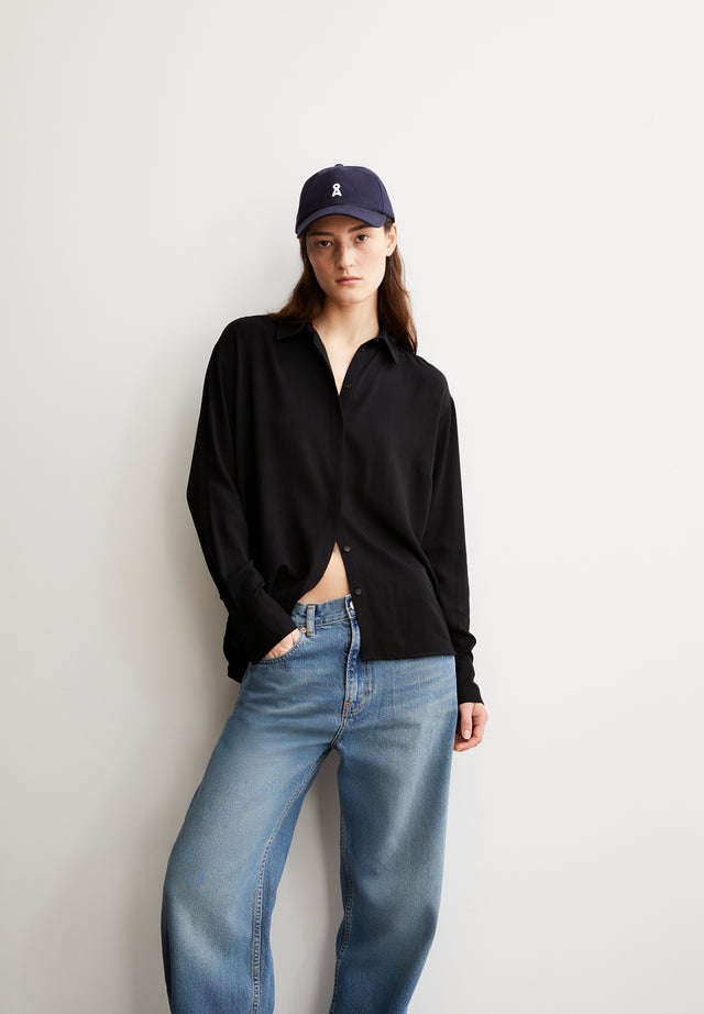 Armedangels | LARISAANA Long Sleeve Blouse | Black