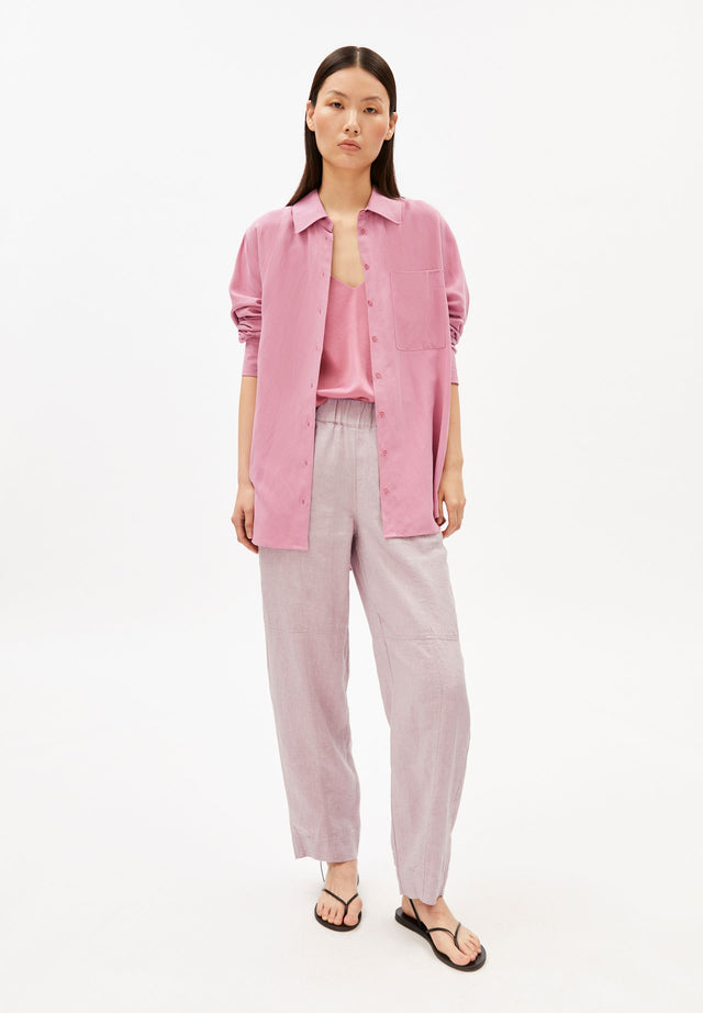 Armedangels | LINEN BARREL Pants | Pink Mist