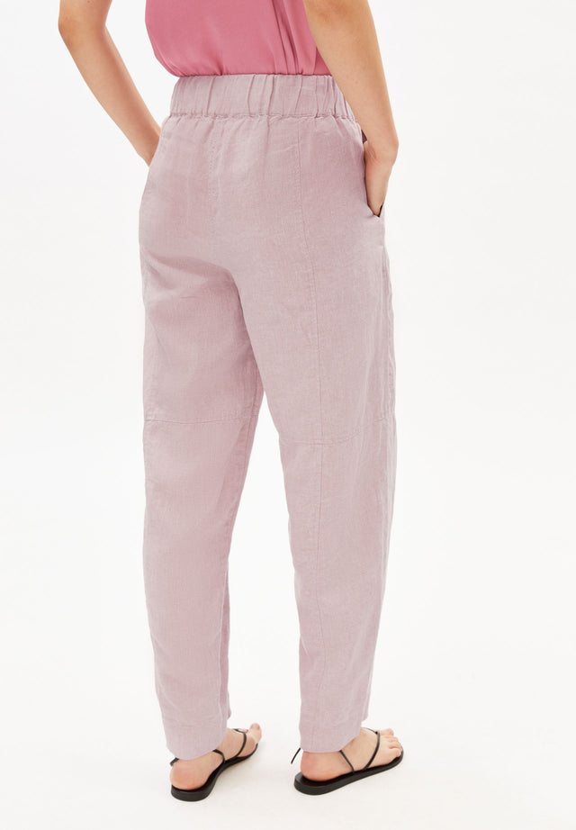Armedangels | LINEN BARREL Pants | Pink Mist