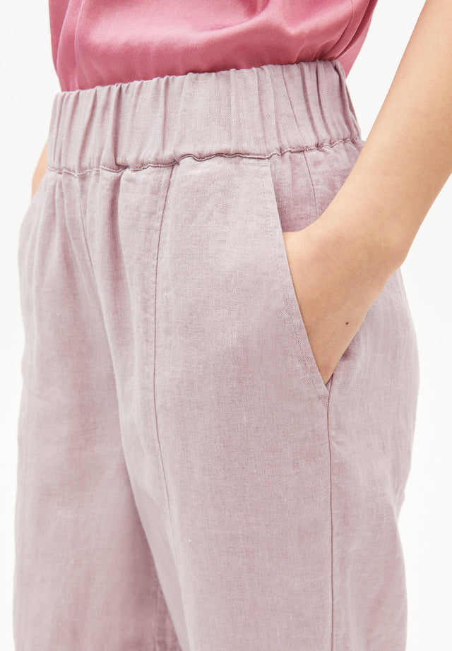 Armedangels | LINEN BARREL Pants | Pink Mist