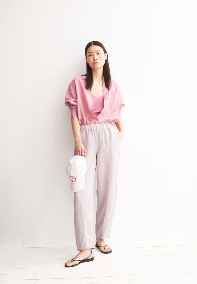 Armedangels | LINEN BARREL Pants | Pink Mist