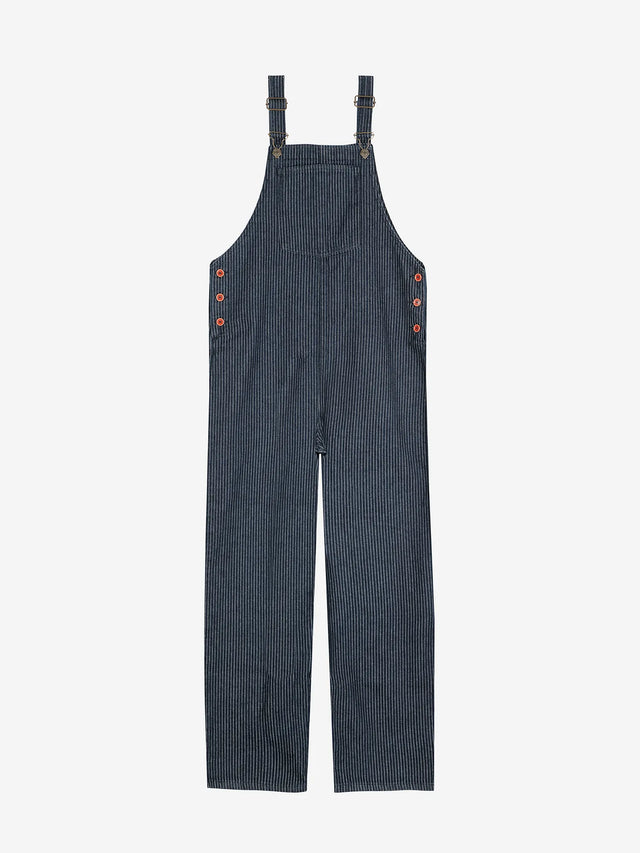 Bobo Choses | Denim Stripe Dungarees | Navy