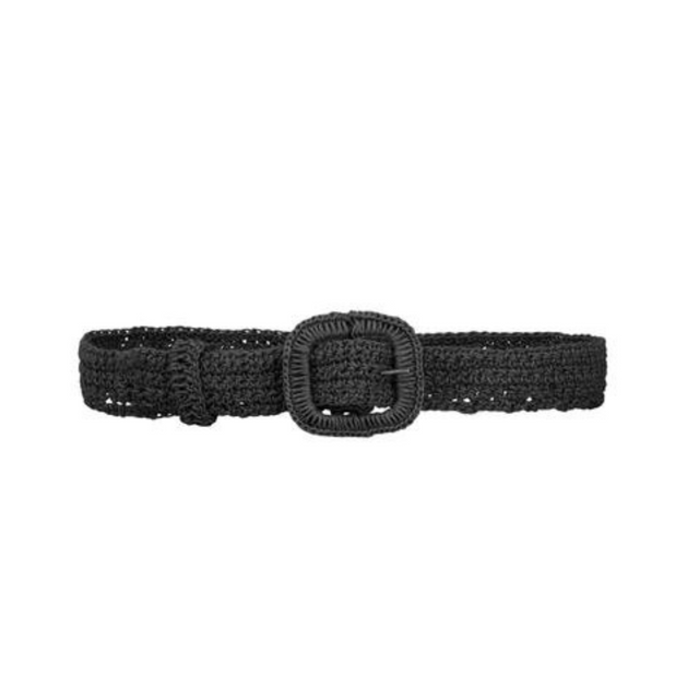 Skall Studio | CARLA Straw Belt | Black