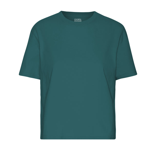 Colorful Standard | BOXY CROP T-Shirt | Ocean Green