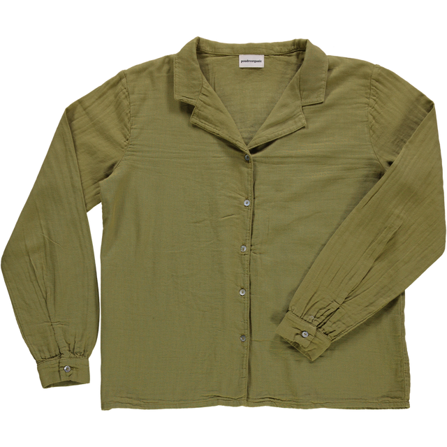 Poudre Organic | DATTE Blouse | Green Moss