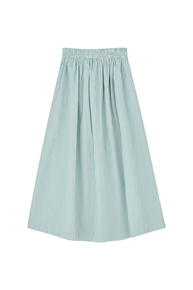 Skall Studio | DAGNY Skirt | Aqua/White Stripe